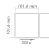 Bematik - Rollo Bobina De 350 Etiquetas Adhesivas Para Impresora Térmica Directa 101.6x101.6mm 20 Unidades Bm04800