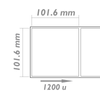 Bematik - Rollo Bobina De 1200 Etiquetas Adhesivas Para Impresora Térmica Directa 101.6x101.6mm 8 Unidades Bm04900