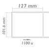 Bematik - Rollo Bobina De 1100 Etiquetas Adhesivas Para Impresora Térmica Directa 101.6x127mm 8 Unidades Bm05100