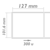 Bematik - Rollo Bobina De 300 Etiquetas Adhesivas Para Impresora Transferencia Térmica 101.6x127mm 20 Unidades Bm07000