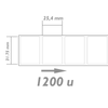 Bematik - Rollo Bobina De 1200 Etiquetas Adhesivas Para Impresora Transferencia Térmica 31.75x25.4mm 100 Unida Bm07200