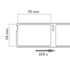 Bematik - Rollo Bobina De 320 Etiquetas Adhesivas Compatibles Con Dymo S0722440 Y 99015 54x70mm Bm09300