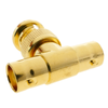 Bematik - Conector Dorado Bnc Rg6u Macho-hembra-hembra Empalme &quot;t&quot; Bn03800