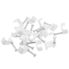 Bematik - Abrazadera De Clavo Para Cable Plano 5x3 Mm Paquete De 50 Unidades Blanco Br04100