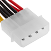 Bematik - Cable Alimentación Molex 4p-m (5.25) A 2 X 15p-h (sata) En Y Ca01800