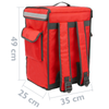 Citybag - Nevera Portátil Roja 42 Litros 35x49x25cm, Mochila Bolsa Isotérmica Para Picnic, Camping, Playa, Entrega De Alimentos En Moto O Bicicleta Cb02100