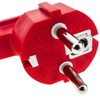 Bematik - Prolongador De Cable Eléctrico Schuko Macho A Hembra De 2 M Rojo Cg01100