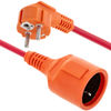 Bematik - Prolongador De Cable Eléctrico Schuko Macho A Hembra De 3 M Rojo Cg01200