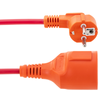 Bematik - Prolongador De Cable Eléctrico Schuko Macho A Hembra De 3 M Rojo Cg01200