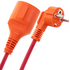 Bematik - Prolongador De Cable Eléctrico Schuko Macho A Hembra De 3 M Rojo Cg01200