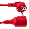 Bematik - Prolongador De Cable Eléctrico Schuko Macho A Hembra De 15 M Rojo Cg01500