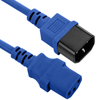 Bematik - Cable Eléctrico De Alimentación Iec60320 C13 A C14 De Color Azul De 3m Ch04700