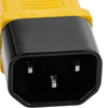 Bematik - Cable Eléctrico De Alimentación Iec60320 C13 A C14 De Color Amarillo De 3m Ch04900