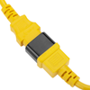 Bematik - Cable Eléctrico De Alimentación Iec60320 C13 A C14 De Color Amarillo De 3m Ch04900