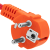 Bematik - Cable Eléctrico De Alimentación Iec60320 C13 A Schuko Macho Acodado De Color Rojo 5m Ch05300