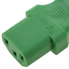 Bematik - Cable Eléctrico De Alimentación Iec60320 C13 A Schuko Macho Acodado De Color Verde 3m Ch05500