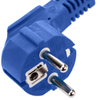 Bematik - Cable Eléctrico De Alimentación Iec60320 C13 A Schuko Macho Acodado De Color Azul 1.8m Ch05600