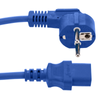 Bematik - Cable Eléctrico De Alimentación Iec60320 C13 A Schuko Macho Acodado De Color Azul 1.8m Ch05600