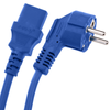 Bematik - Cable Eléctrico De Alimentación Iec60320 C13 A Schuko Macho Acodado De Color Azul 1.8m Ch05600