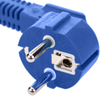 Bematik - Cable Eléctrico De Alimentación Iec60320 C13 A Schuko Macho Acodado De Color Azul 1.8m Ch05600