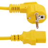 Bematik - Cable Eléctrico De Alimentación Iec60320 C13 A Schuko Macho Acodado De Color Amarillo 1.8m Ch05800