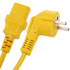 Bematik - Cable Eléctrico De Alimentación Iec60320 C13 A Schuko Macho Acodado De Color Amarillo 1.8m Ch05800