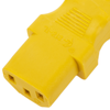 Bematik - Cable Eléctrico De Alimentación Iec60320 C13 A Schuko Macho Acodado De Color Amarillo 1.8m Ch05800