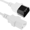 Bematik - Cable De Alimentación Iec-60320 Blanco C13-c14 1.8 M Ch08400