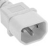 Bematik - Cable De Alimentación Eléctrico Iec-60320 Blanco C13-c14 3 M Ch08500