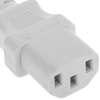 Bematik - Cable De Alimentación Eléctrico Iec-60320 Blanco C13-c14 3 M Ch08500