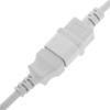 Bematik - Cable De Alimentación Eléctrico Iec-60320 Blanco C13-c14 3 M Ch08500