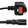 Bematik - Cable Eléctrico British Standard Bs-1363-1 A Iec-60320-c7 De 1.8m Negro Cl04100