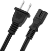 Bematik - Cable Eléctrico Us Nema-1-15p A Iec-60320-c7 De 1.8m Negro Cl04300