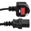 Bematik - Cable Eléctrico British Standard Bs-1363-1 A Iec-60320-c13 3x1.00mm² De 1.8m Negro Cl05200