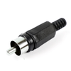 Bematik - Conector Rca Macho De Color Negro Cm01700