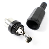 Bematik - Conector Rca Macho De Color Negro Cm01700