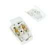 Bematik - Clavija Enchufe Bipolar Europlug Hembra Blanco Cm06300