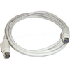 Bematik - Cable Extensor De Teclado Con Conector Ps2 Minidin 6-pin Macho A Macho De 1.8m Cs00200