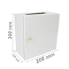 Bematik - Caja De Distribución Eléctrica Metálica Con Protección Ip65 Para Fijación A Pared 200x200x150mm Df00100