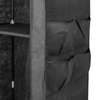 Primematik - Armario Ropero Guardarropa De Tela Desmontable 70 X 45 X 155 Cm Negro Con Puerta Enrollable Dx01100