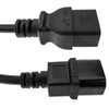 Bematik - Cable Eléctrico Alta Calidad 3x1.5mm² Iec60320 C19 Hembra A C14 Macho 3m Fa07300