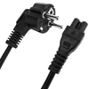 Bematik - Cable De Alimentación Eléctrico Iec-60320 C5 A Schuko Macho De 1.5 M Negro Fb09300