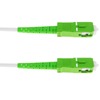 Bematik - Cable De Fibra Óptica Sc/apc A Sc/apc Monomodo Simplex 9/125 De 1 M Os2 Blanco Fk08200