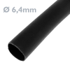 Bematik - Tubo Termoretráctil Negro De 6,4mm En Bobina De 3m Fn05500