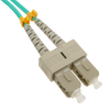 Bematik - Cable Om3 De Fibra Óptica Sc A Sc Multimodo Duplex 50/125 De 2m Fy03300