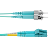 Bematik - Cable Om3 De Fibra Óptica Lc A St Multimodo Duplex 50/125 De 1m Fy07200