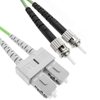 Bematik - Cable De Fibra Óptica Om5 Multimodo Duplex 50µm/125µm St/pc A Sc/pc 100gb De 20 M Gc05900