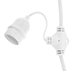 Primematik - Guirnalda De 5 Bombillas Luces Con Casquillo E27 Exterior Ip44 Cable Eléctrico 5m Extensible Blanco Gi00600