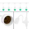 Primematik - Guirnalda 20 Bombillas Luces Con Casquillo E27 Exterior Ip44 Cable Eléctrico 20m Extensible Blanco Gi00900