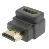 Bematik - Adaptador Hdmi De Tipo Hdmi-a Macho A Hdmi-a Hembra Acodado Abajo Hd04700